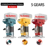 Brushless Trimmer for Woodworking 18V Compatible with Makita Dewalt MK Wood Router Milling Engraving Slotting Machine Tool