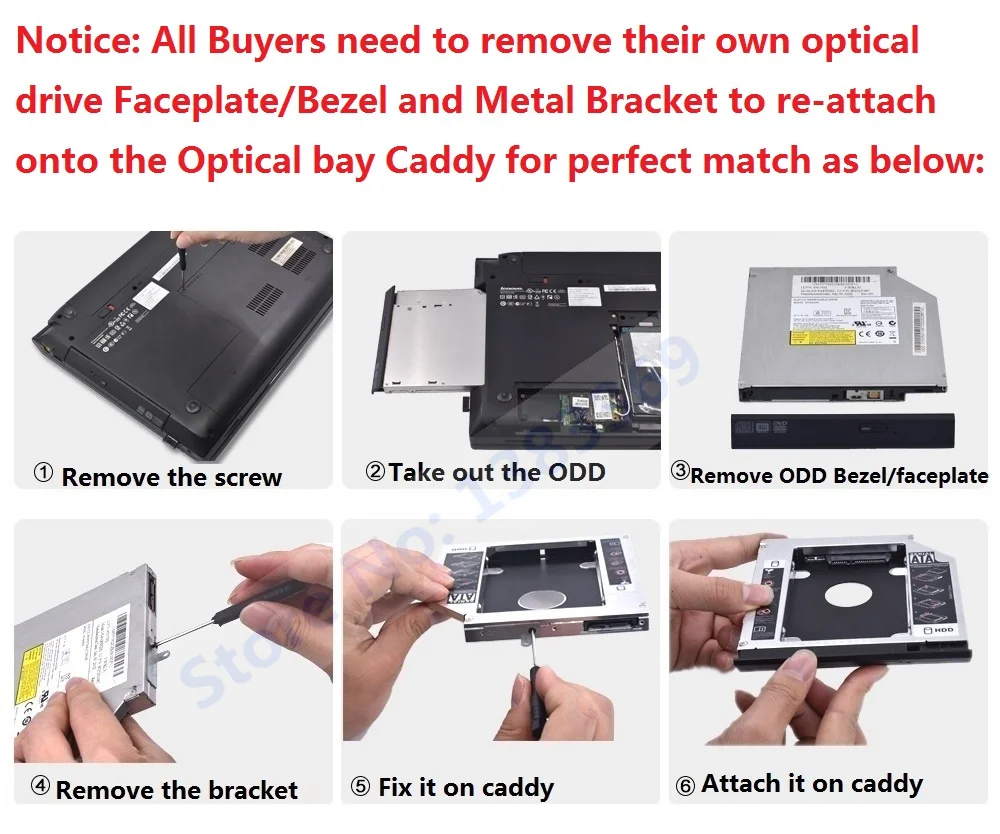 HP ProBook 4520s 4525s 4720s 4730s GT31L 용 두 번째 광학 베이 SATA 하드 디스크 드라이브 SSD HDD 캐디 프레임 트레이 브래킷