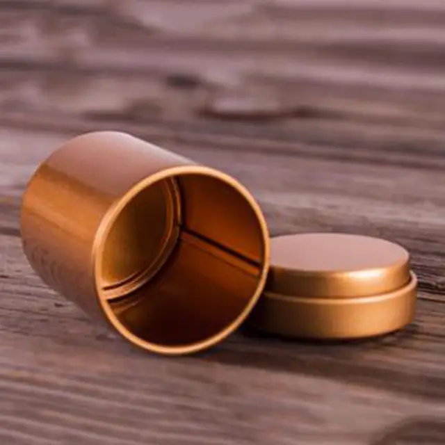 Fém Mini Ón Tároló Doboz Kerek Alakú Lezárt Edény Kannák Kávé Tea Caddy Ónlemez -Tartály Az Ajándéktároló Dobozhoz - Image 4