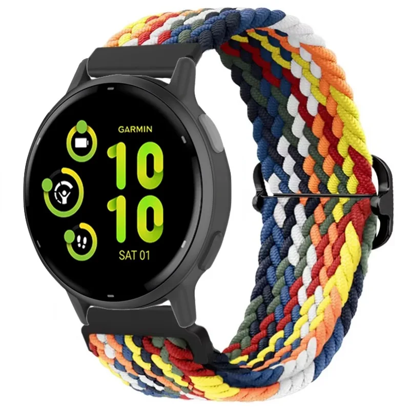 Nylon Braided Solo Loop Strap - 20mm/22mm Sports Bracelet Wristband