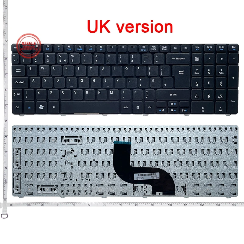 Фото Клавиатура BR/UK для ноутбука Acer Aspire 5738Z 5738G 5738ZG 5810 5810T 5810TG 5810TZ KBI170A055 NSK-AL00U V104730AK1 №1