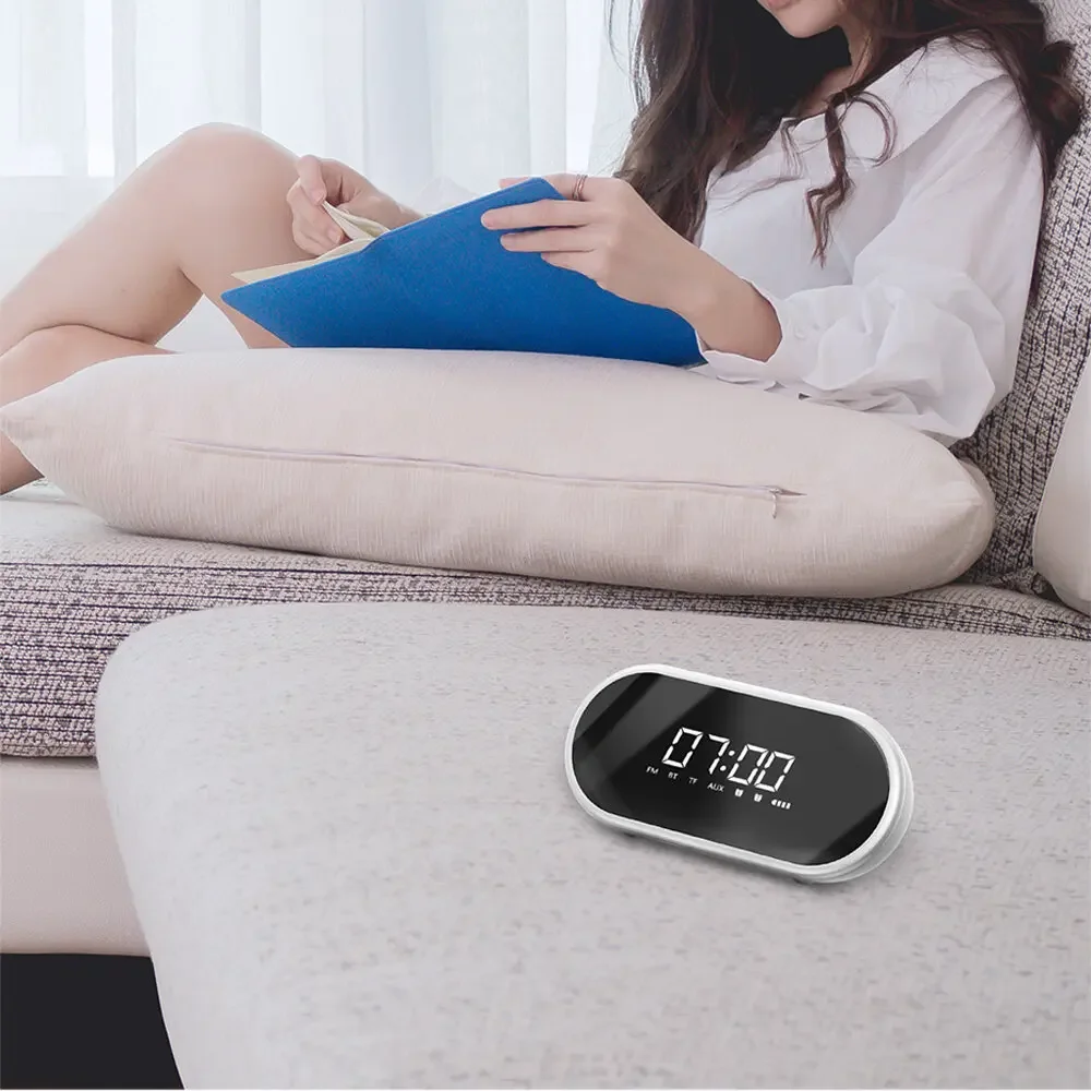 Miui Mijia Baseus Wireless Bluetooth LED Digital Display Night Light Alarm Clock HIFI Speaker For Smart Home & Office Life
