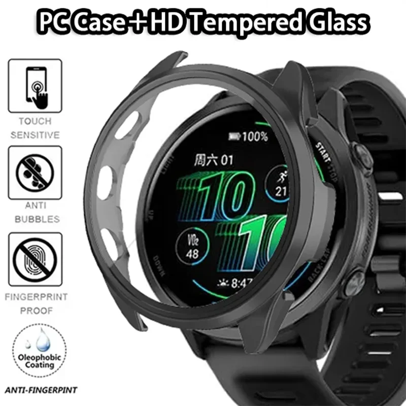 Premium Protective PC Case with HD Tempered Glass