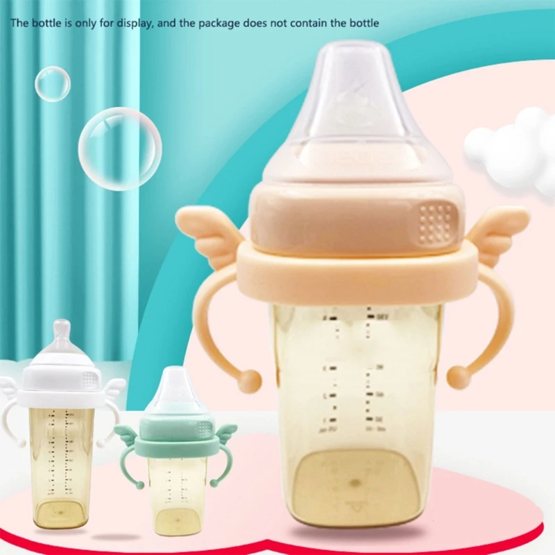 New BPA Free Classic Baby Bottle Handle Soft Compatible Plastic Milk Feeding Bottle Grip Handle for Hegen Accessories