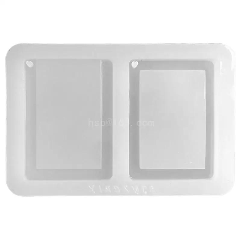 

Photo Frame Decoration Silicone Mold Card Sleeve Epoxy Mold Resin Casting Pendant Mold Suitable for Diy Crafts