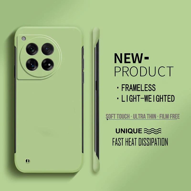 Frameless Matte Hard PC Protective Phone Case - Solid Shell Cover with Bumper