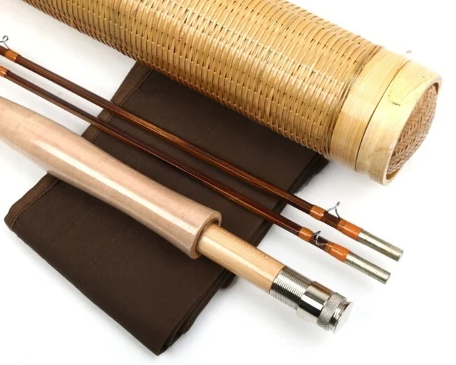 フライ竹竿ハンドメイド品（美品） 限定値引き 超美品和竿ヘチ竿中通し竿 和竿竹製 リールは付き