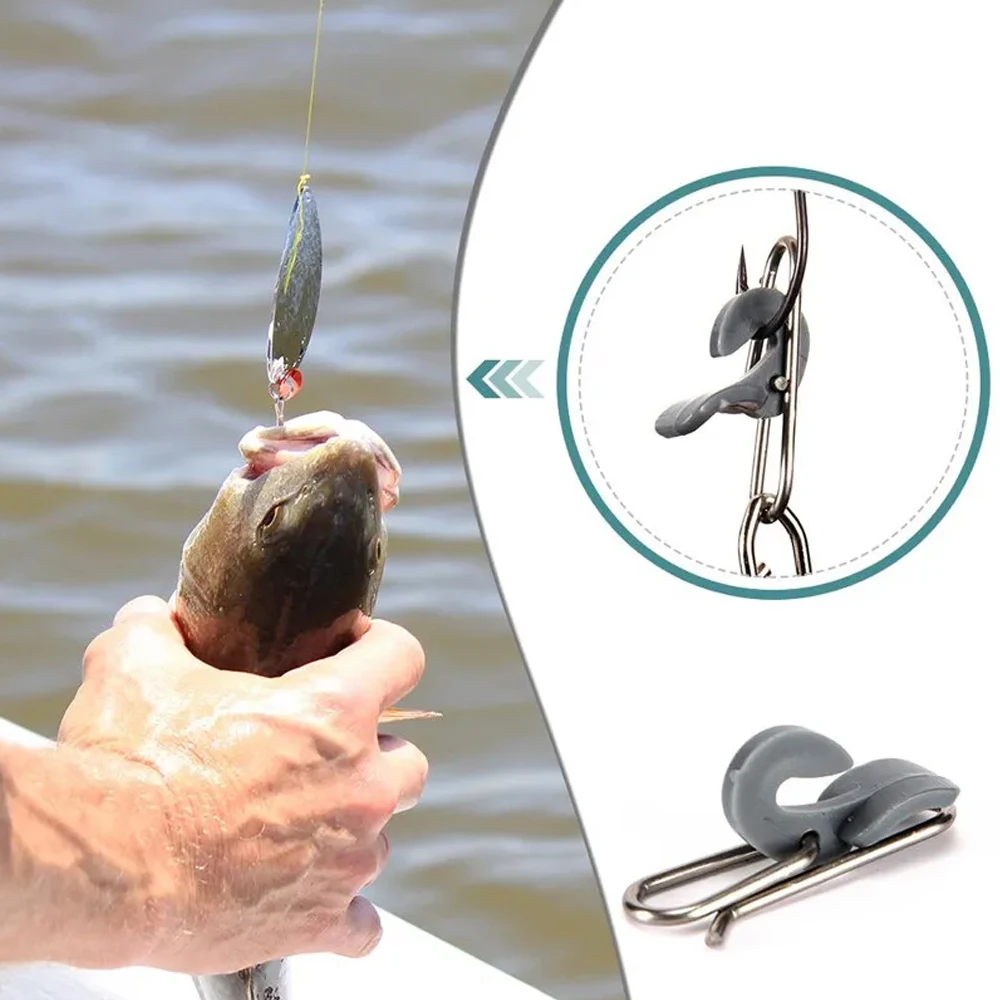 Hookbait Release Clips Sea Fishing Impact Bait Clips Outdoor Fishing Hook Decoupling Swivel Shank Clip
