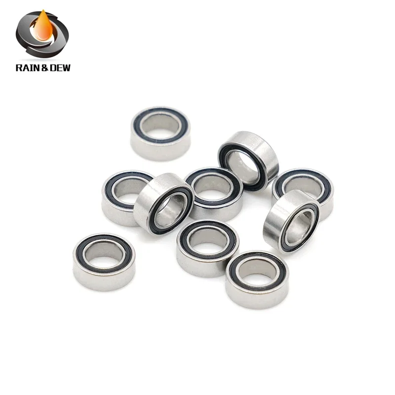 Stainless Steel Bearings 10pcs ABEC-7 SMR74-2RS SMR74 2RS 4x7x2.5 mm Stainless Steel bearing fishing reel bearings 4*7*2.5