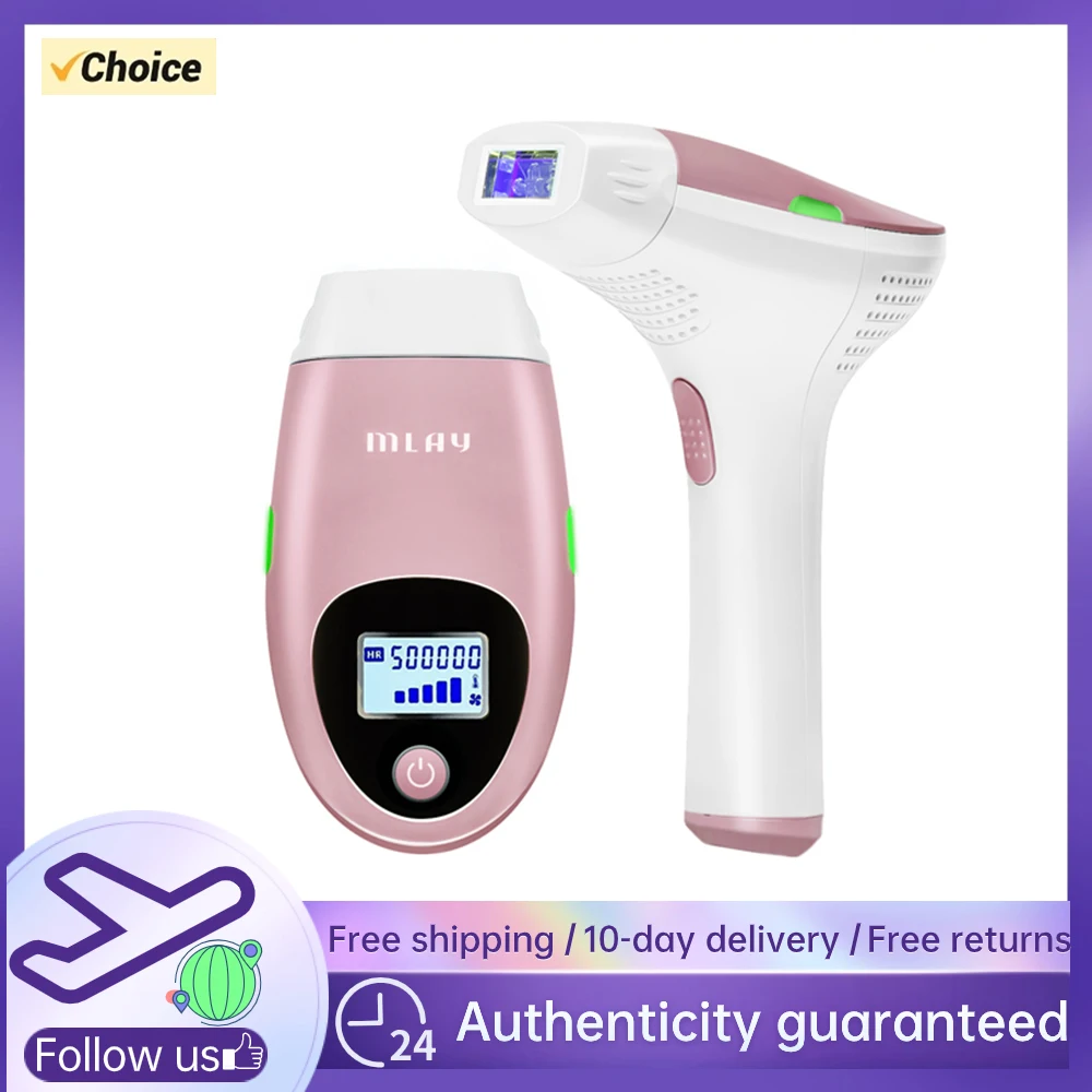 

Mlay IPL Hair removal Epilator a Laser Permanent Malay Hair Removal Machine Face Body Electric depilador a Laser 500000 Flashes