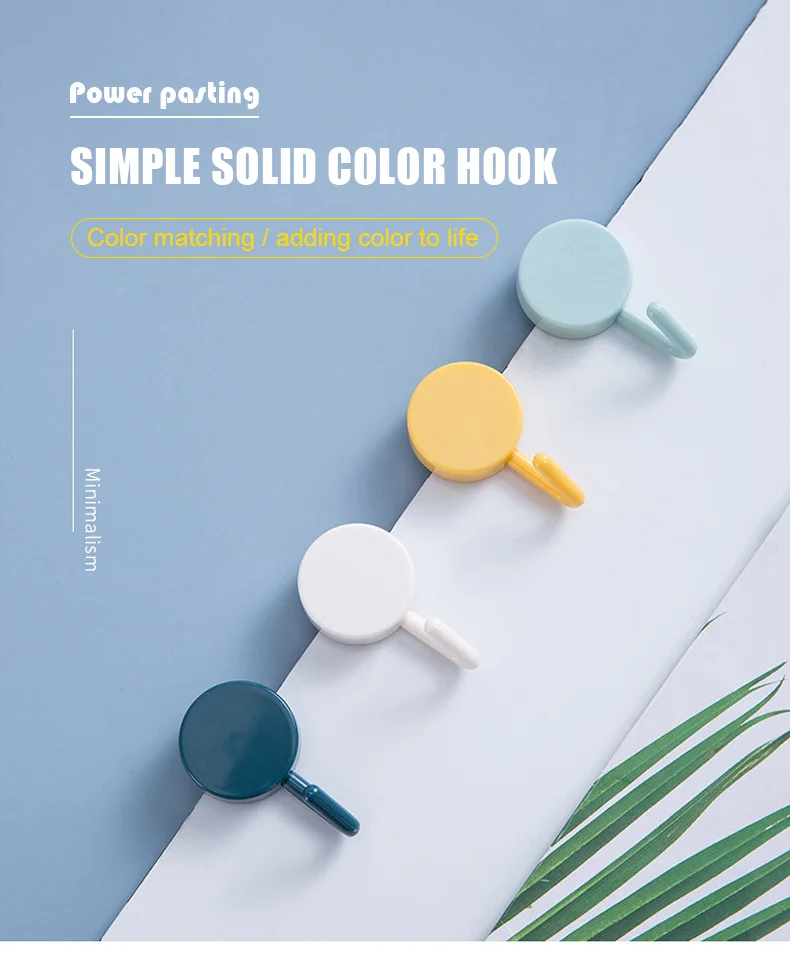 Description Picture 2 of itemSelf Adhesive Wall Hook Strong Without Drilling Coat Bag Bathroom Hanging Hooks Coat Rack Wall Hook Bathroom Hooks Coat Hanger