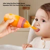 100ml Liquid Silicone Baby Feeder Rice Paste Fruit Puree Toddler Squeeze Feeding Bottle with Dispensing Spoon 3