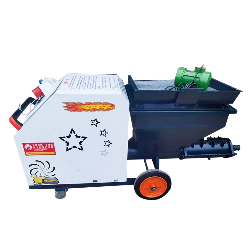Mortar Mixing Pumping Screeding Wall Plastering Rendering Grouting Cement Spraying Machine