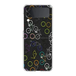 Rugged Mountain Bike Art Hard Folding Phone Case - Galaxy Z Flip 5 (B9)