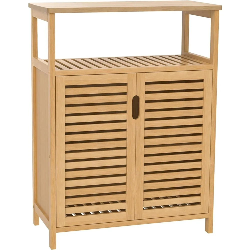 Purbambo Bathroom Wall Cabinet, Bamboo Wall Mount Medicine Cabinet Storage Organ