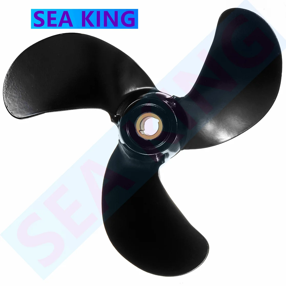 

6011-079-07P 7-7/8 x 7-1/2 Aluminum Alloy Boat Propeller For Honda Boat Outboard Engine 5HP 3 Blade Black R Rotation Accessories