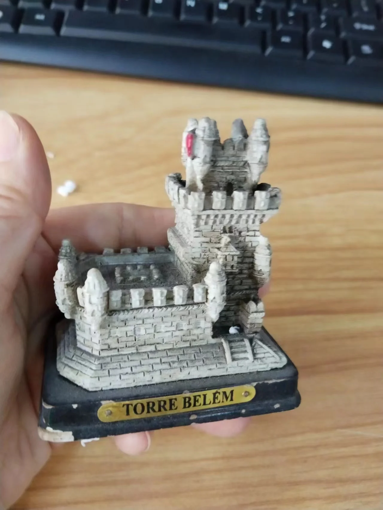 Resin Figure Mental Psychological Sand Table Game Box Court Therapy Building Torre Bem Di Lisboa, Portogallo