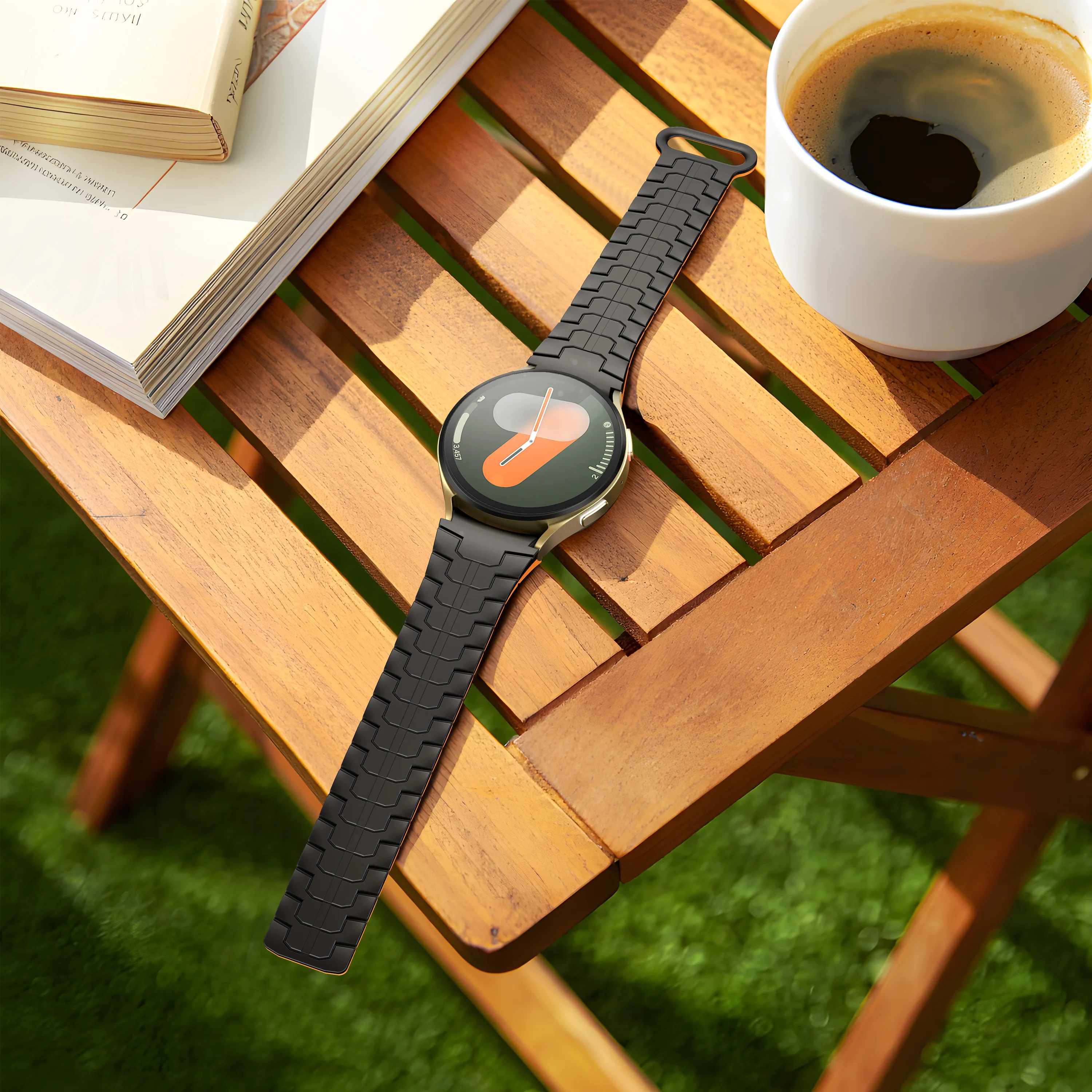 Seamless Silicone Magnetic Watch Band Bracelet