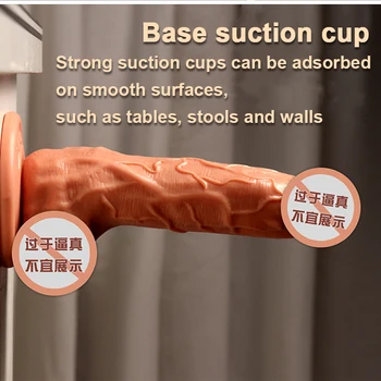 5/8 Inch Huge Realistic Dildo Silicone Penis Dong with Suction Cup for Women Masturbation Lesbain Anal Sex Toys for Adults 18 4