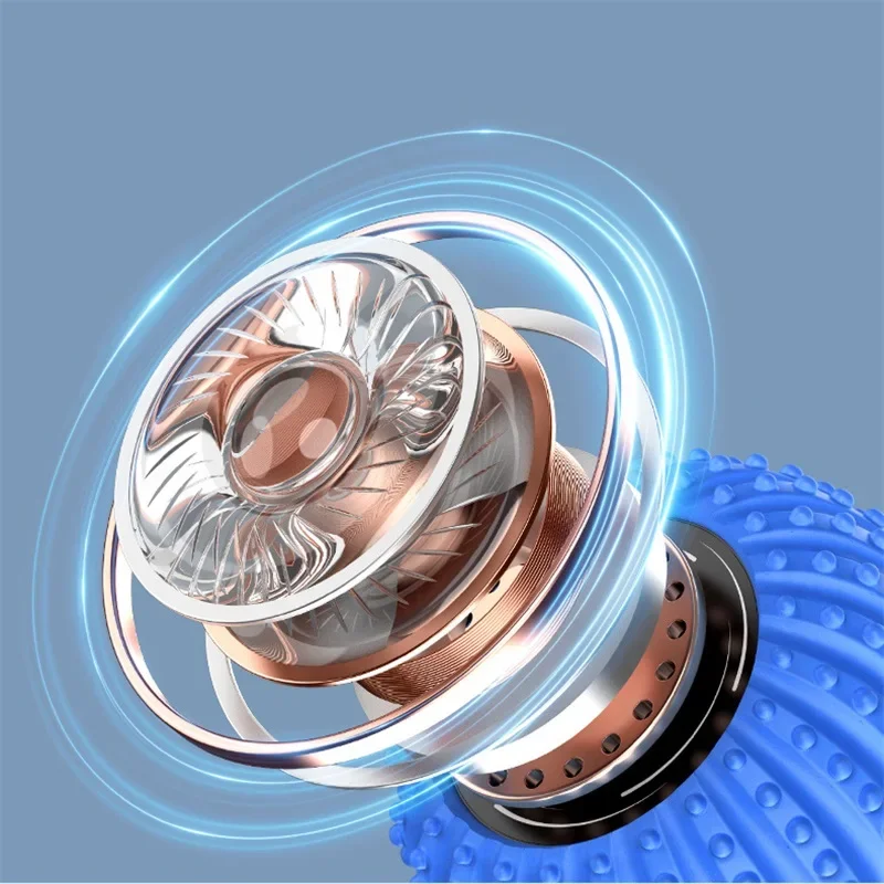 Yoga Peanut Ball Electric Fascia Fitness Roller Vibration Massage Shoulder Neck Waist Leg Muscles Relaxation Connect Bluetooth
