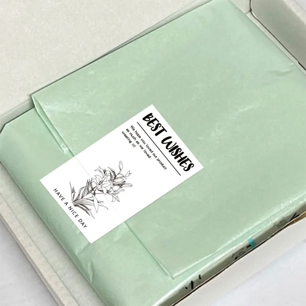 50 Stück weiß danke für Ihre Bestellung Aufkleber 5.4*9cm Waren verpackung öffnen Sie mich Tags Geschenk verpackung Hochzeits bevorzugungen – Detail 4