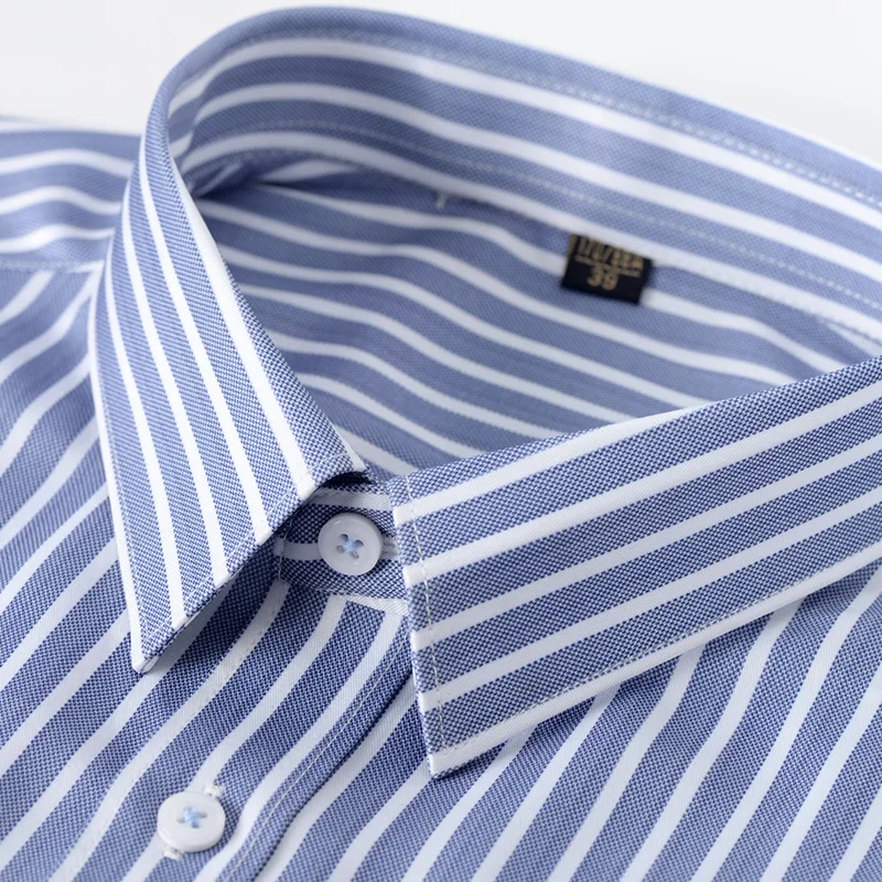 Top Quality No Ironing Men Dress Shirt Long Sleeve Men's Classic Stretchy Non-iron Easy To Take Care Casual Shirts Men Slim Fit