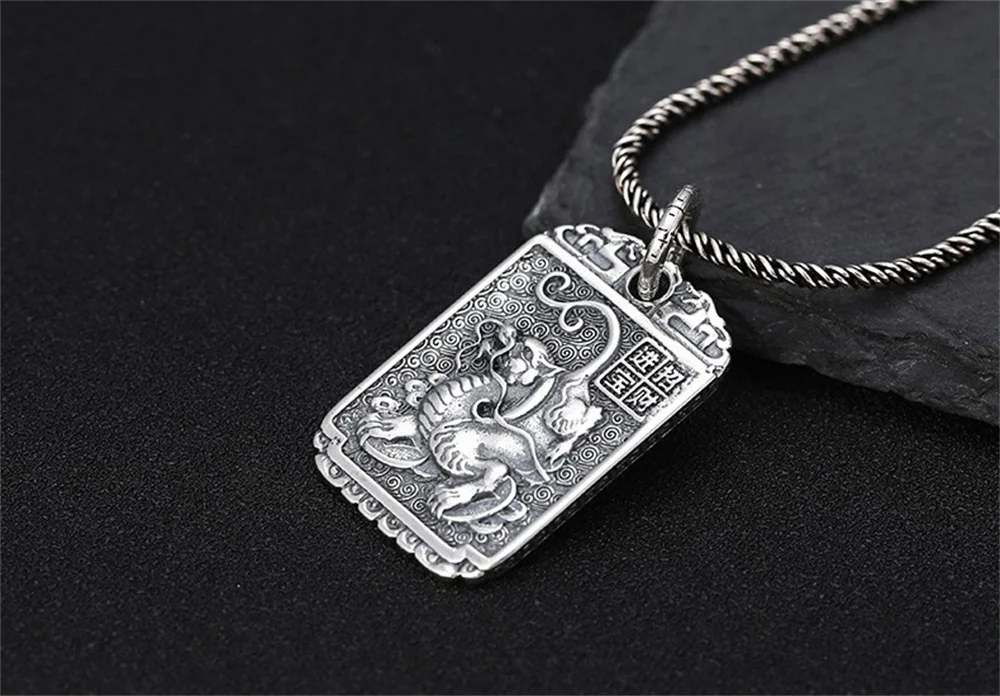 mulheres, auspicioso Cloud, Dragon Amulet, jóias elegantes,