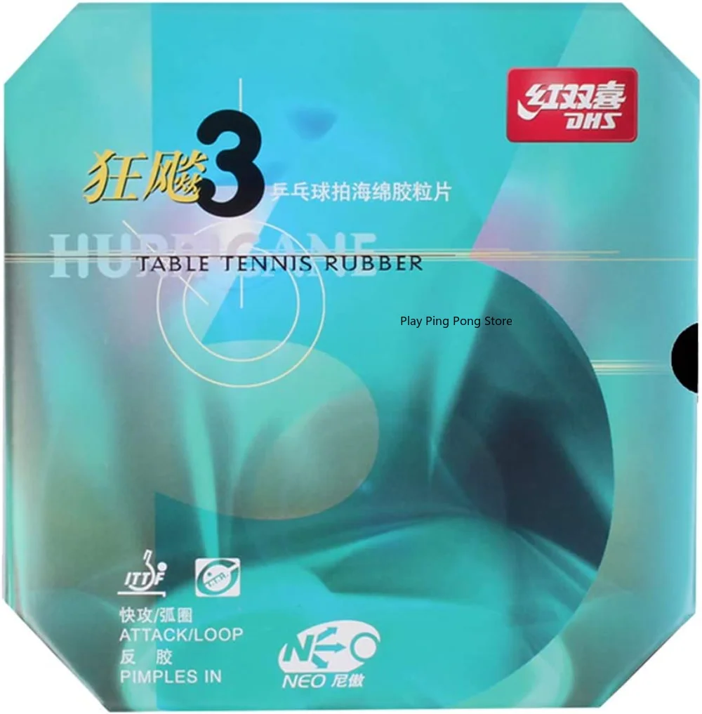 Original DHS Hurricane 3 NEO HURRICANE 3 Table Tennis Rubber Hurricane