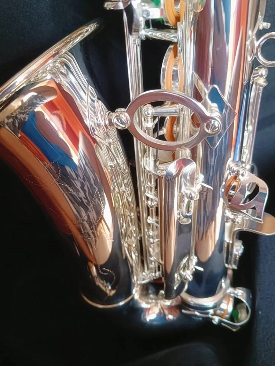 Alto Saxophone YAS-82Z E-Flat Brass Silvering Sax Performance Musical Instrument With Case Accessories