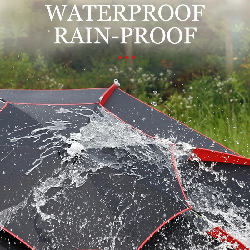Outdoor Fishing Umbrella Sun Protection 360&deg; Adjustable Rainproof Anti-UV 2.6m Arc Portable Camping Umbrella