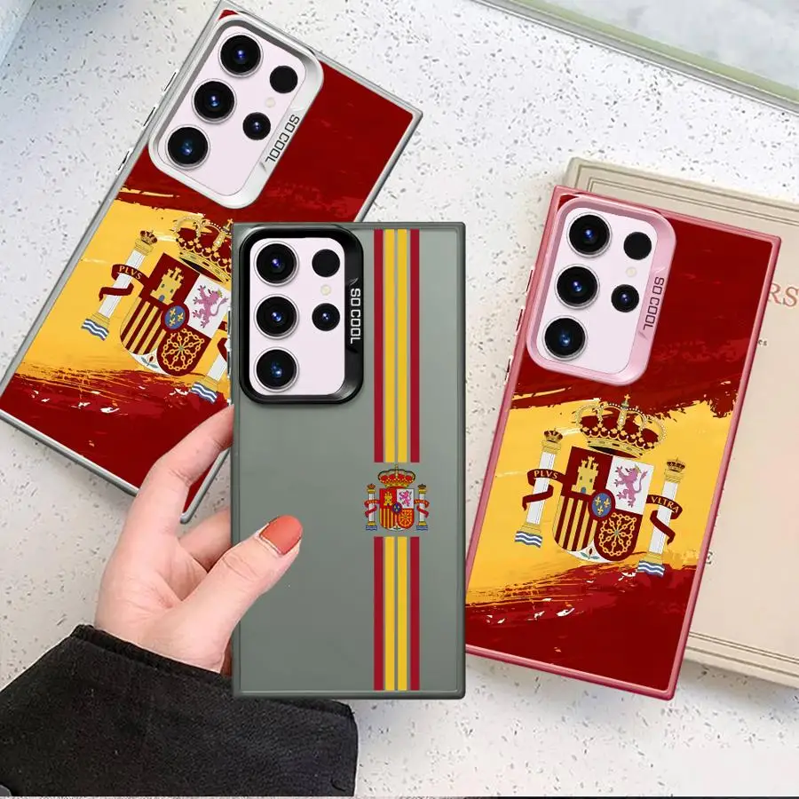 Spanish Flag National Design Soft Shell Phone Case