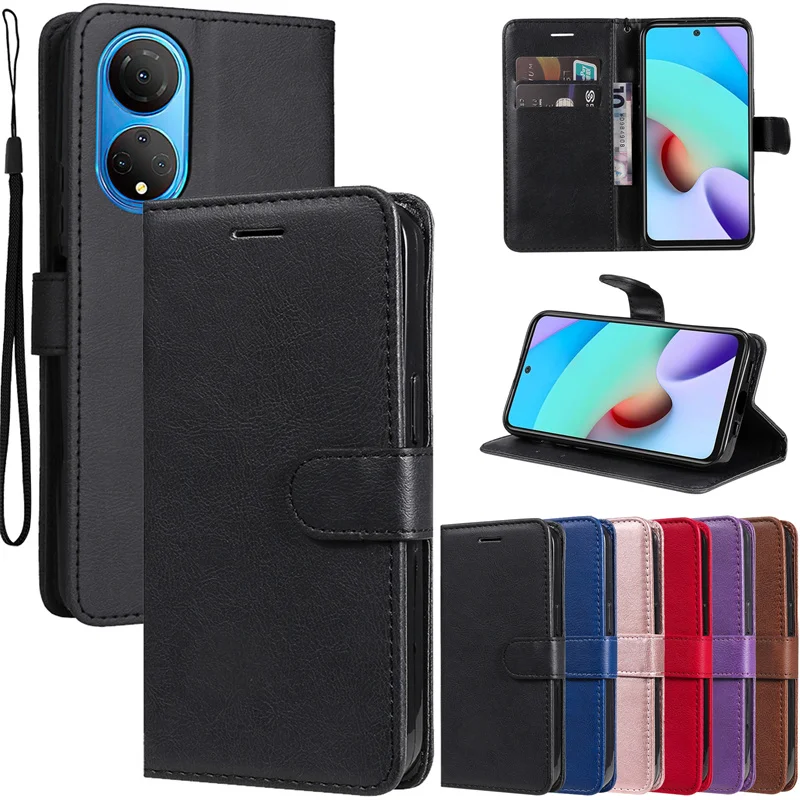 Honor X7 X 7 Custodia Di Lusso In Pelle Tinta Unita Funda Per Honor X7 X 7 Honor X7 Cma-Lx2 Cover Flip Wallet Protect Custodia Per Cellulare