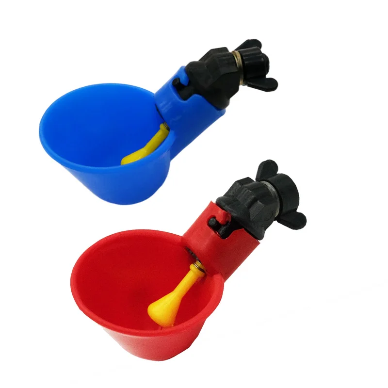 4Pcs Chicken Duck Drinking Cup Abbeveratoio Automatico Mangiatoia Per Polli Plastica Pollame Farm Water Drinking Cups Facile Installazione