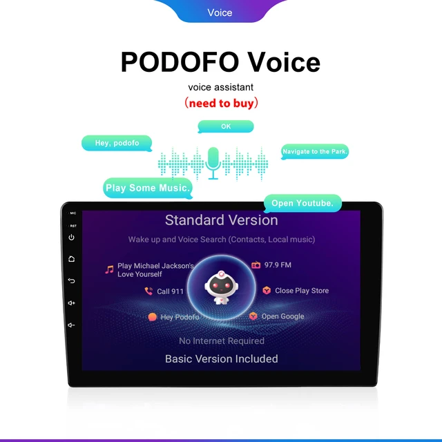 Podofo 안드로이드 자동차 라디오: 자동차 오디오 경험 혁신