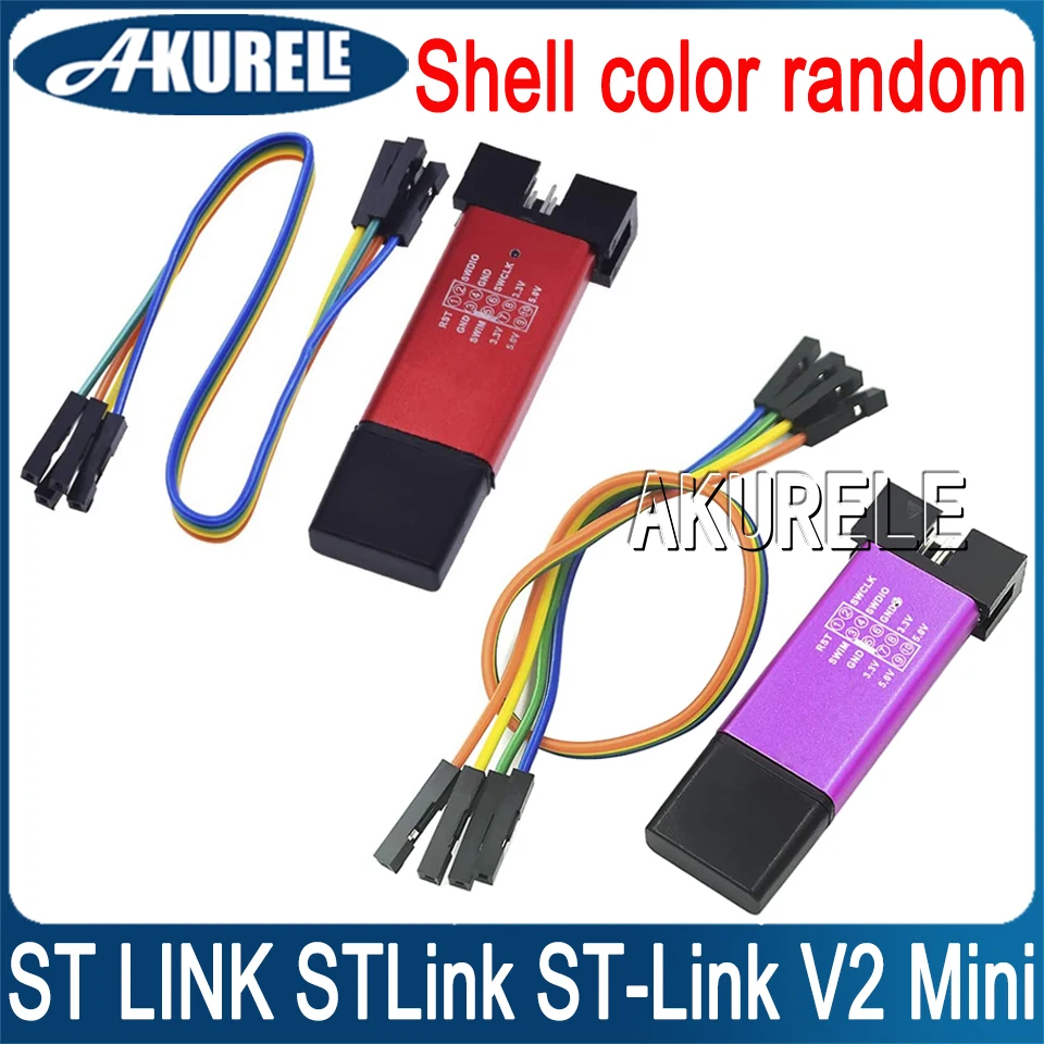 2 Pz St Link Stlink St-Link V2 Mini Stm8 Stm32 Simulatore Download Programmatore Programmazione Downloader Cavo Bruciatore Debugger