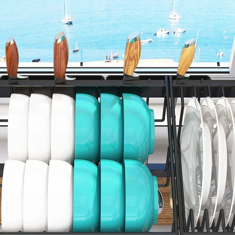 Expandable Over Sink Dish Drying Rack Snap On Design Large Stainless Steel Dish Drainer Kitchen Counter Organizer