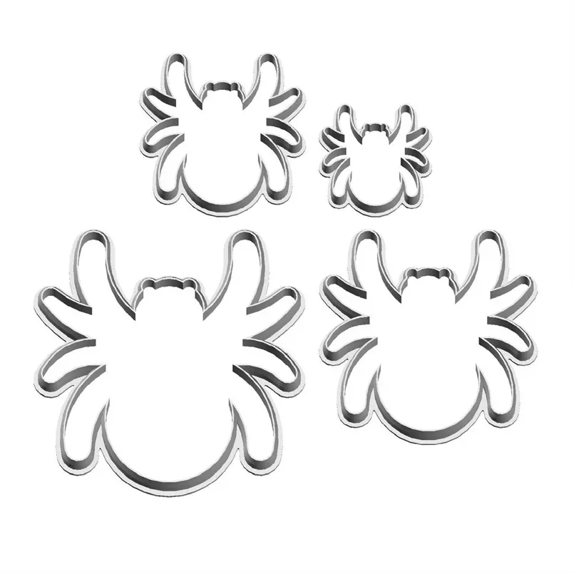 Four Specifications Cartoon Animal Insects Plastic Baking Molds Cookie Sushi and Fruits Cutters Fondant Tools