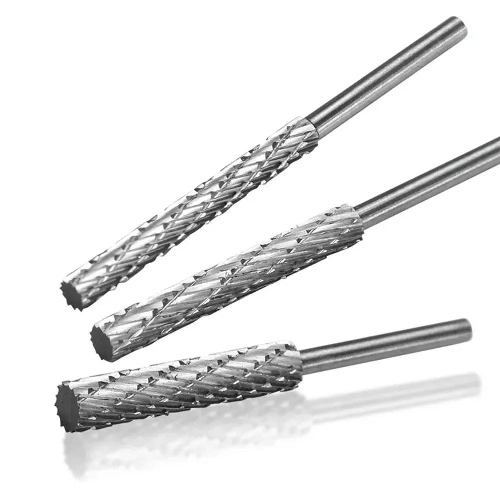 High Speed Steel Rotary File Double Cut Burr Drill Bit Grinding Head Burr Milling Cutter Drill Bits Metal Finishing Tools rotary file rotary burr rotary cutter bit grinding head