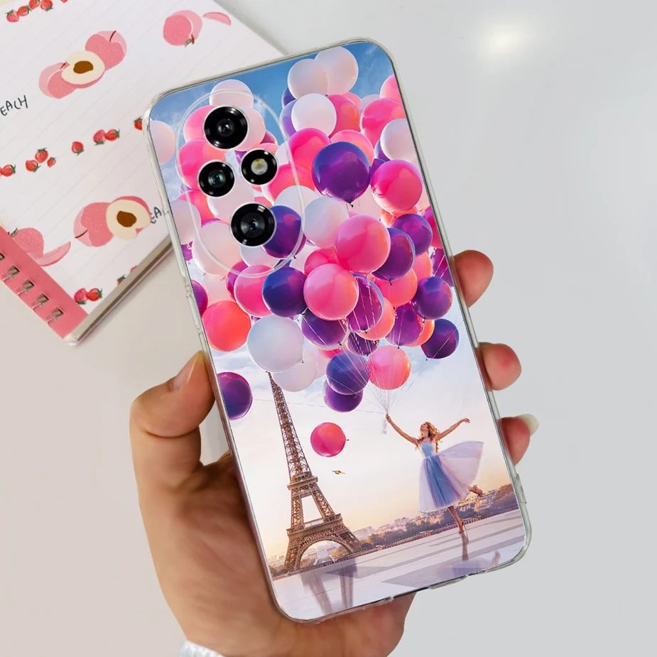 Cute Cat & Butterfly Painted Soft Silicone Phone Case -