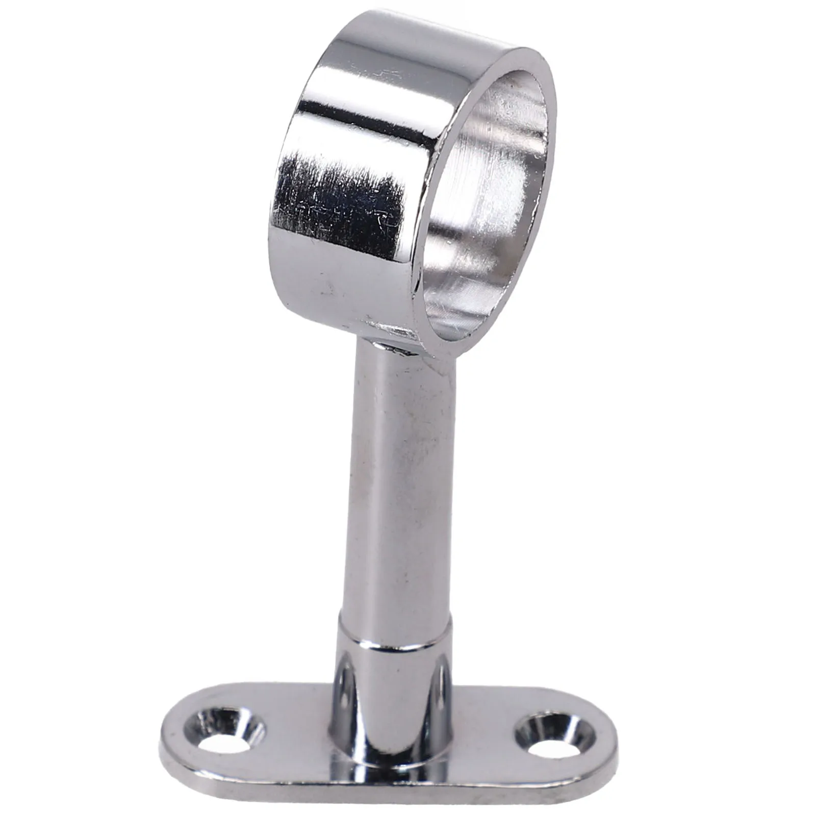 

Wardrobe Rail Rod Socket Bracket, Round Chrome Centre Support, 25mm Diameter, Adjustable Length, Zinc Alloy Material