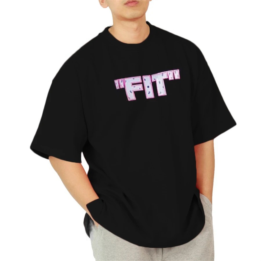 

5 Color Oversize T-shirt Gym Men's Sports T Shirt Summer Male Cotton Fitness Bodybuilding Workout Shirts Short Sleeve Tees Tops