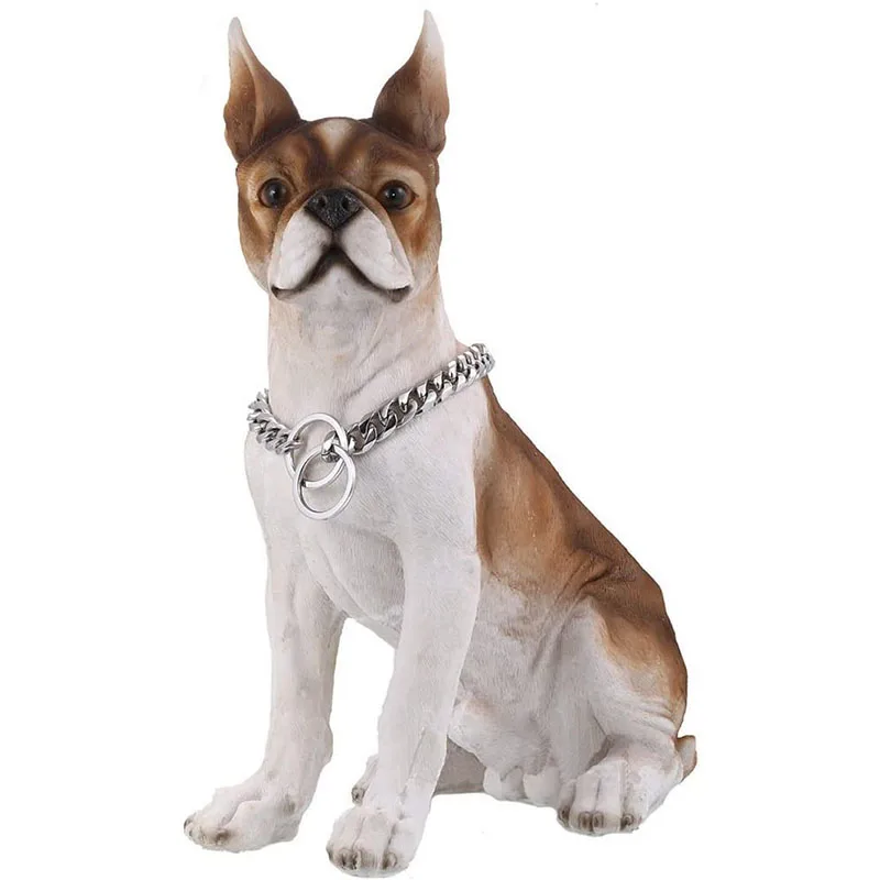 Collare A Catena Metallico Per Cani Medio-Grandi - Acciaio Cromato 6mm, Lunghezza 55cm