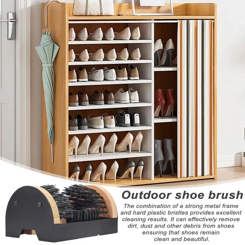 Boot Scraper Brush Multifunctional Snow Mud Brush For Shoes Household Shoe Maintenance Brushes For Rainboots Canvas Shoes 4