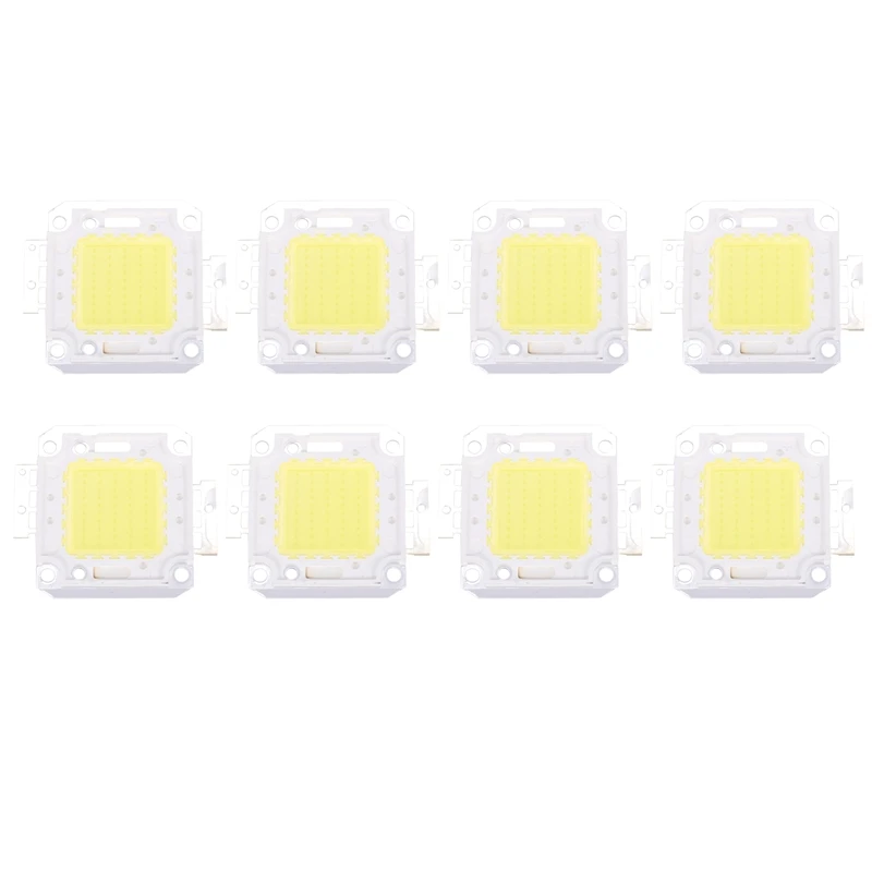 

LUDA 8X High Power 50W LED Chip Bulb Light Lamp DIY White 3800LM 6500K