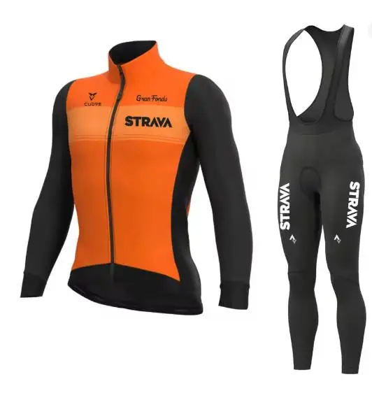 Strava Cycling Maillot Strava Invierno STRAVA Pro Team Cycling
