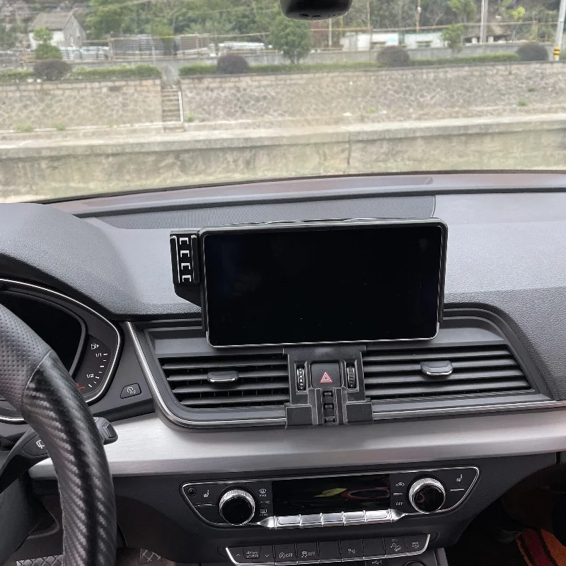 Audi A4 B9 2017-2019 Audi Q5 2018-2020 용 차량용 전화 마운트 8.3 인치 화면 고정 브래킷베이스 무선 충전 자동차 액세서리