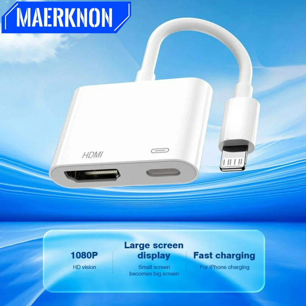 USB C to HDMI Adapter for Phone Tablet Laptop to TV Projector Supports 4K Resolution Video and Audio Sync Screen Sharing