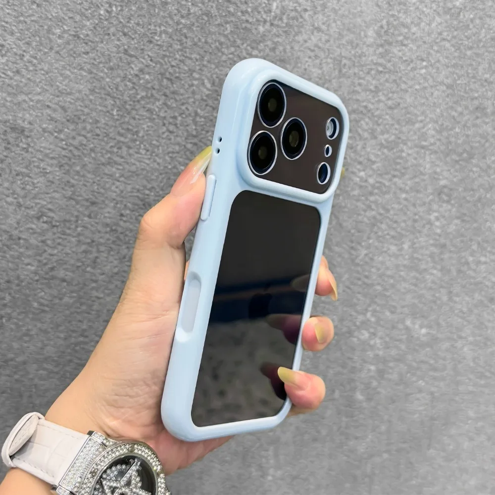 Transparent Candy Color Frame DIY Phone Case with Acrylic Back Cover