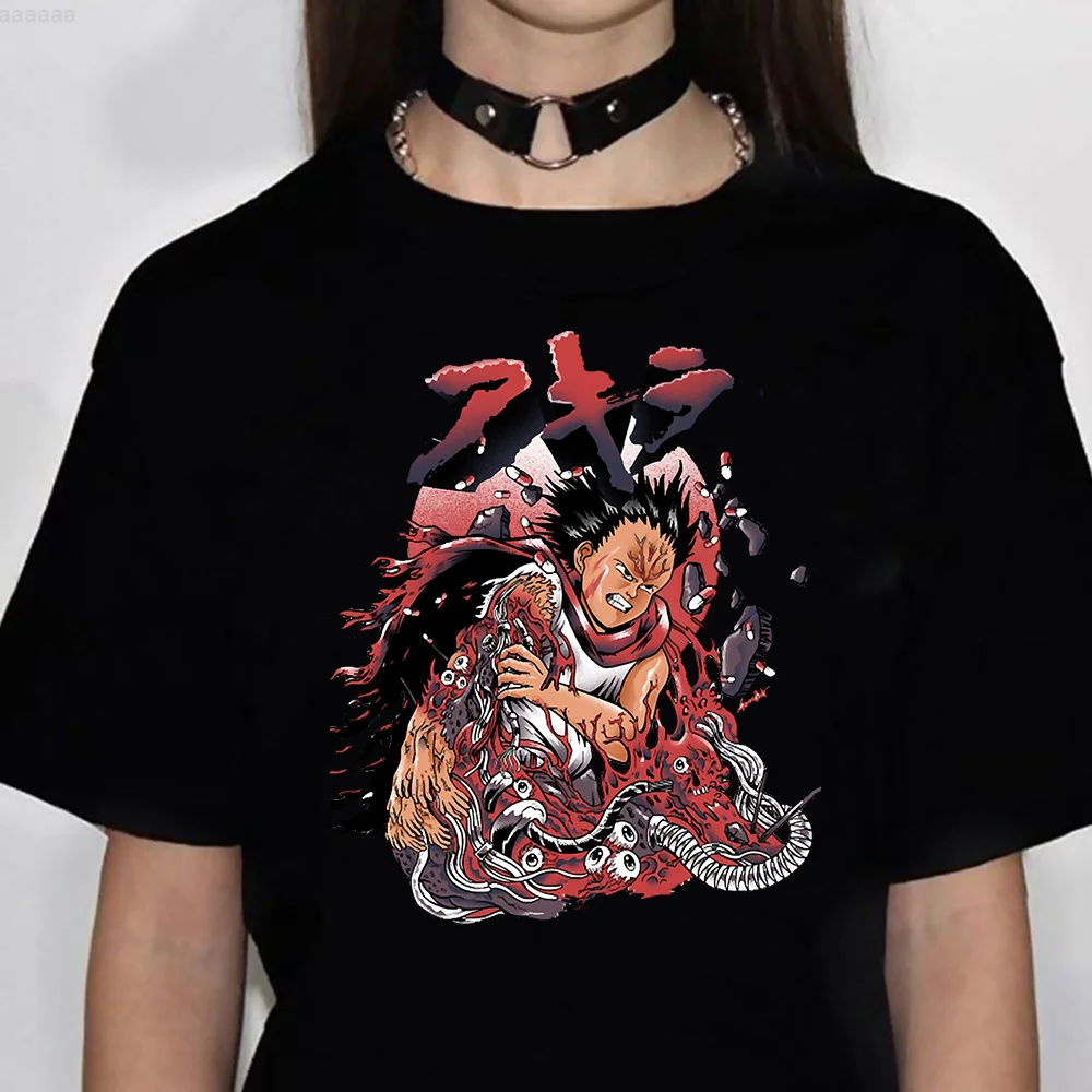 

Akira tshirt women streetwear summer designer t-shirts female comic 2000s designer clothing