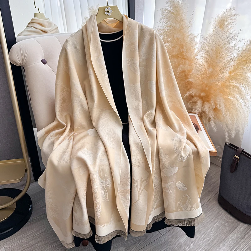 Soft Imitation Cashmere Pashmina Shawl Scarf for Women